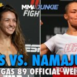 UFC on ESPN 53: Ribas vs. Namajunas Official Weigh-Ins Live Stream | Fri. 12 p.m. E.T.