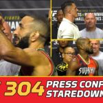 UFC 304 Press Conference Faceoffs: Leon Edwards Fails To Make Belal Muhammad Flinch | MMA Fighting
